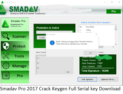 smadav 2016 pro registration name and key